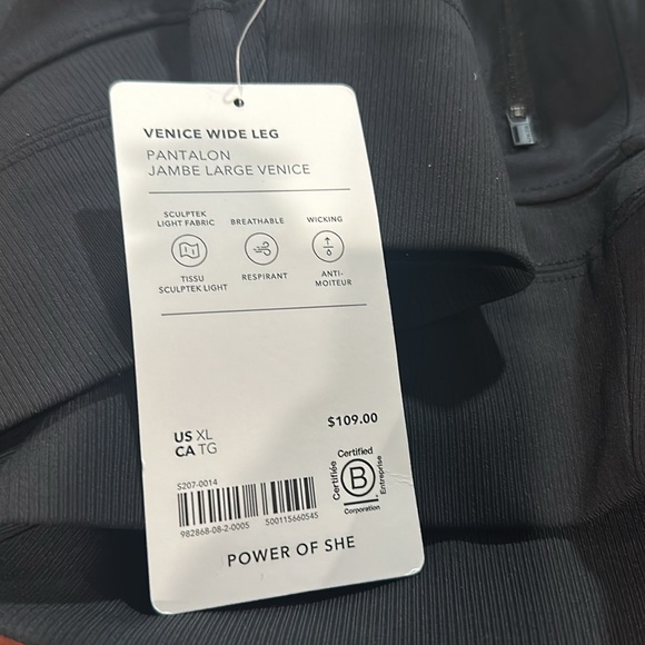 NWT Athleta Venice Wide Leg || Black - Picture 7 of 16